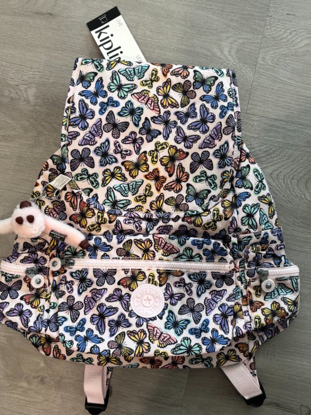 Kipling Kaona Backpack – Ezra Butterfly Day Print | NWT | MSRP $139